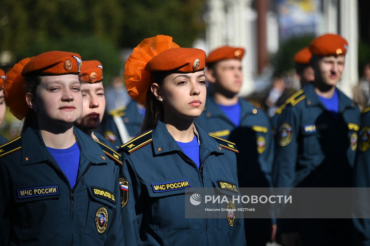 Принятие присяги курсантами Академии ГПС МЧС России | РИА Новости Медиабанк