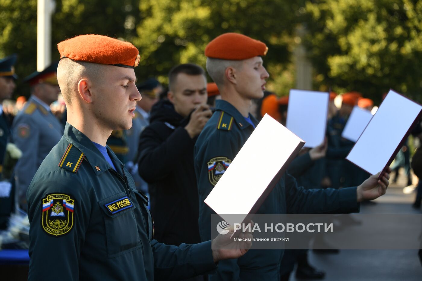 Принятие присяги курсантами Академии ГПС МЧС России