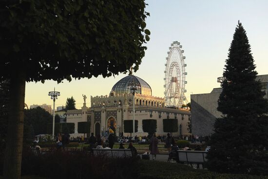 Запуск колеса обозрения "Солнце Москвы"