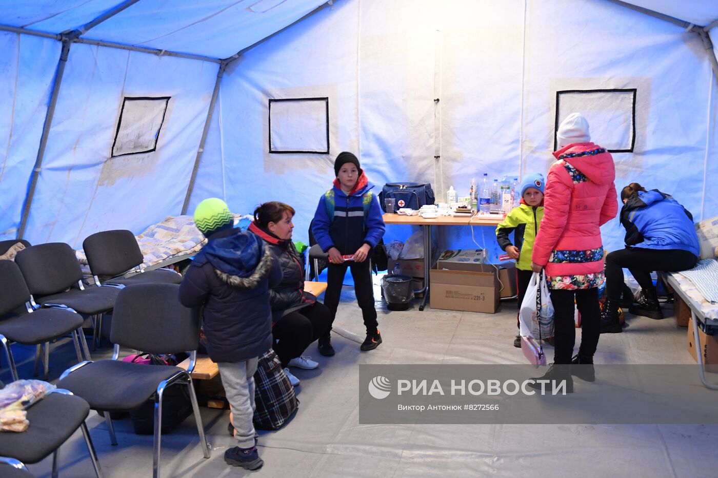 Место приема беженцев с Украины в Белгородской области