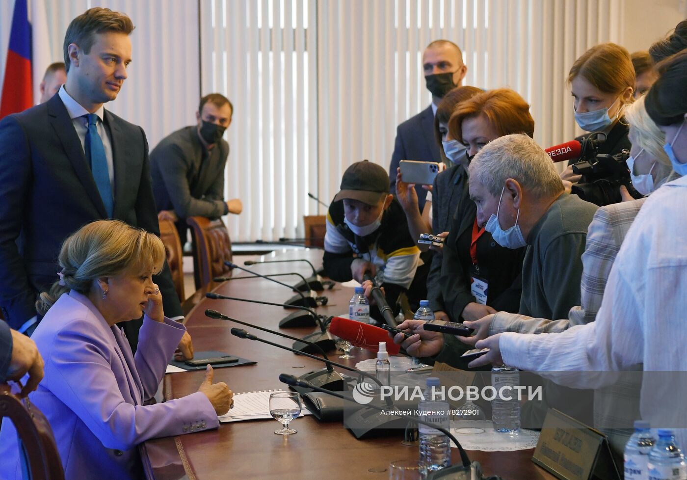 Оглашение предварительных результатов выборов в ЦИК РФ 