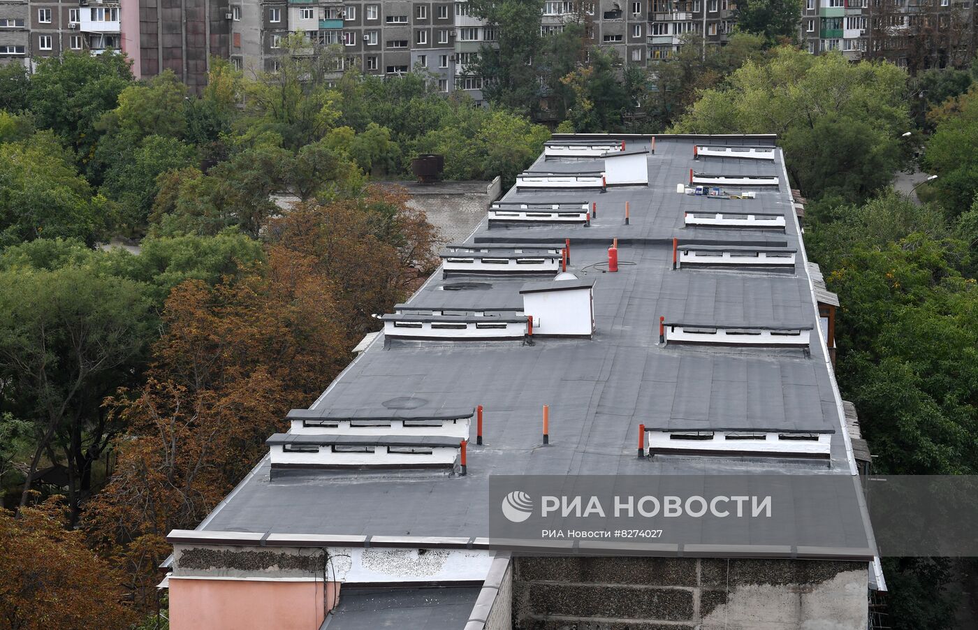 Восстановление жилых домов в Мариуполе строителями из Тулы