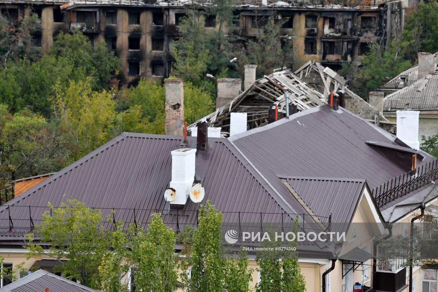 Восстановление жилых домов в Мариуполе строителями из Тулы