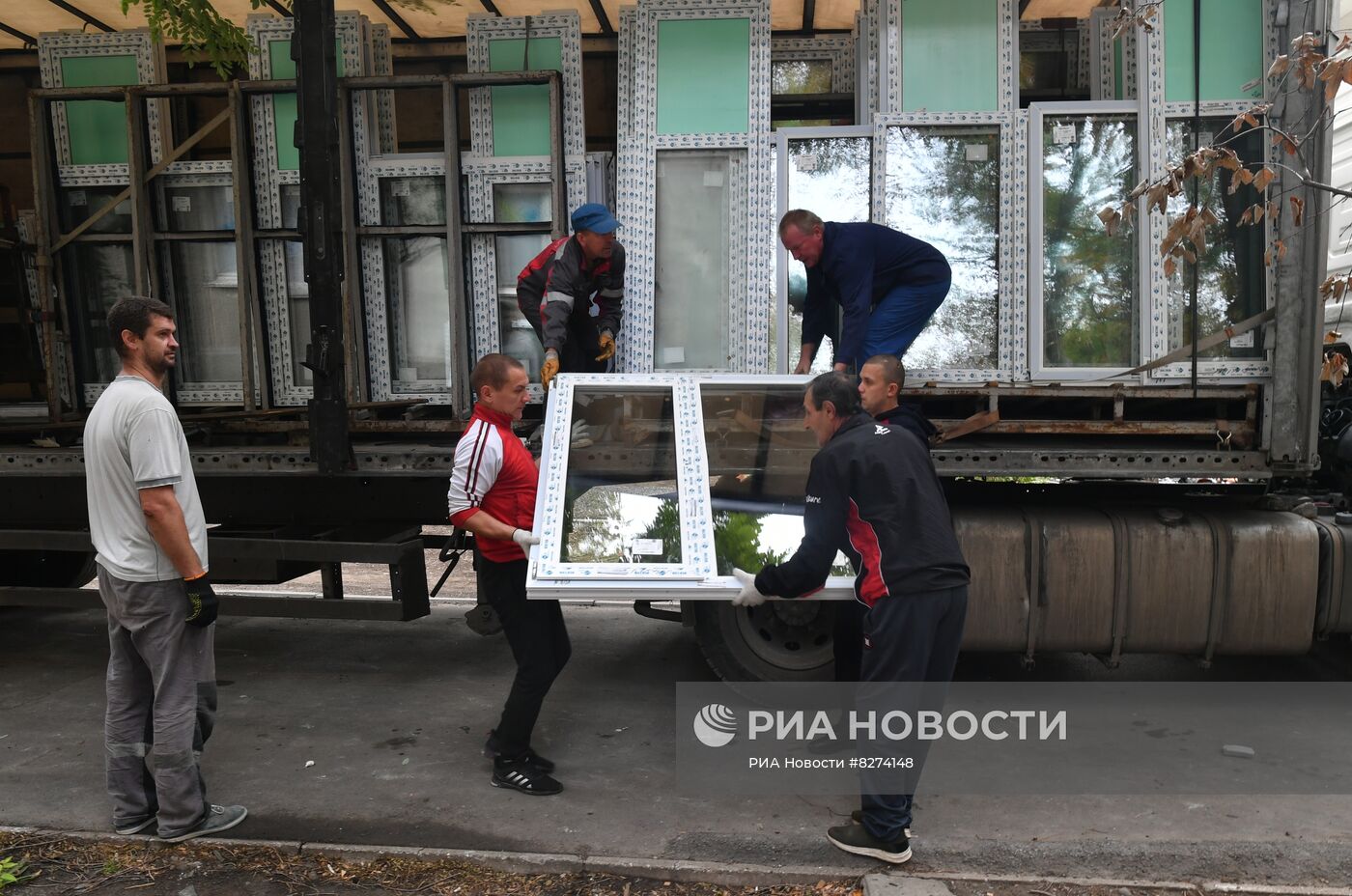 Восстановление жилых домов в Мариуполе строителями из Тулы