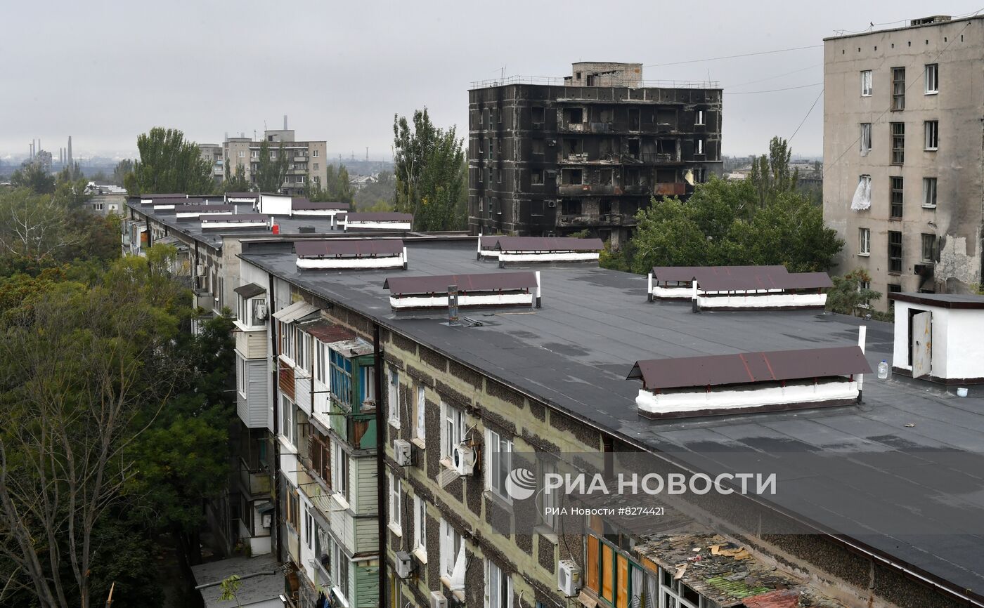 Восстановление жилых домов в Мариуполе строителями из Тулы