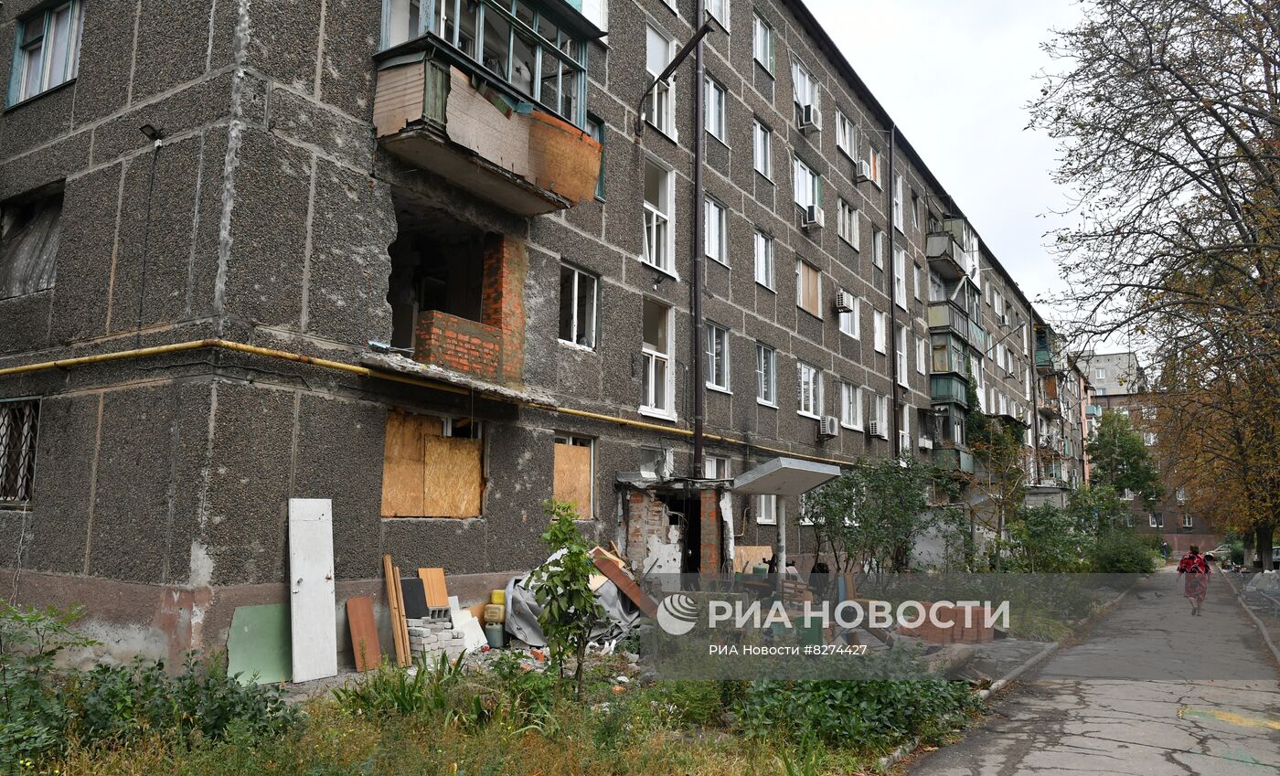 Восстановление жилых домов в Мариуполе строителями из Тулы