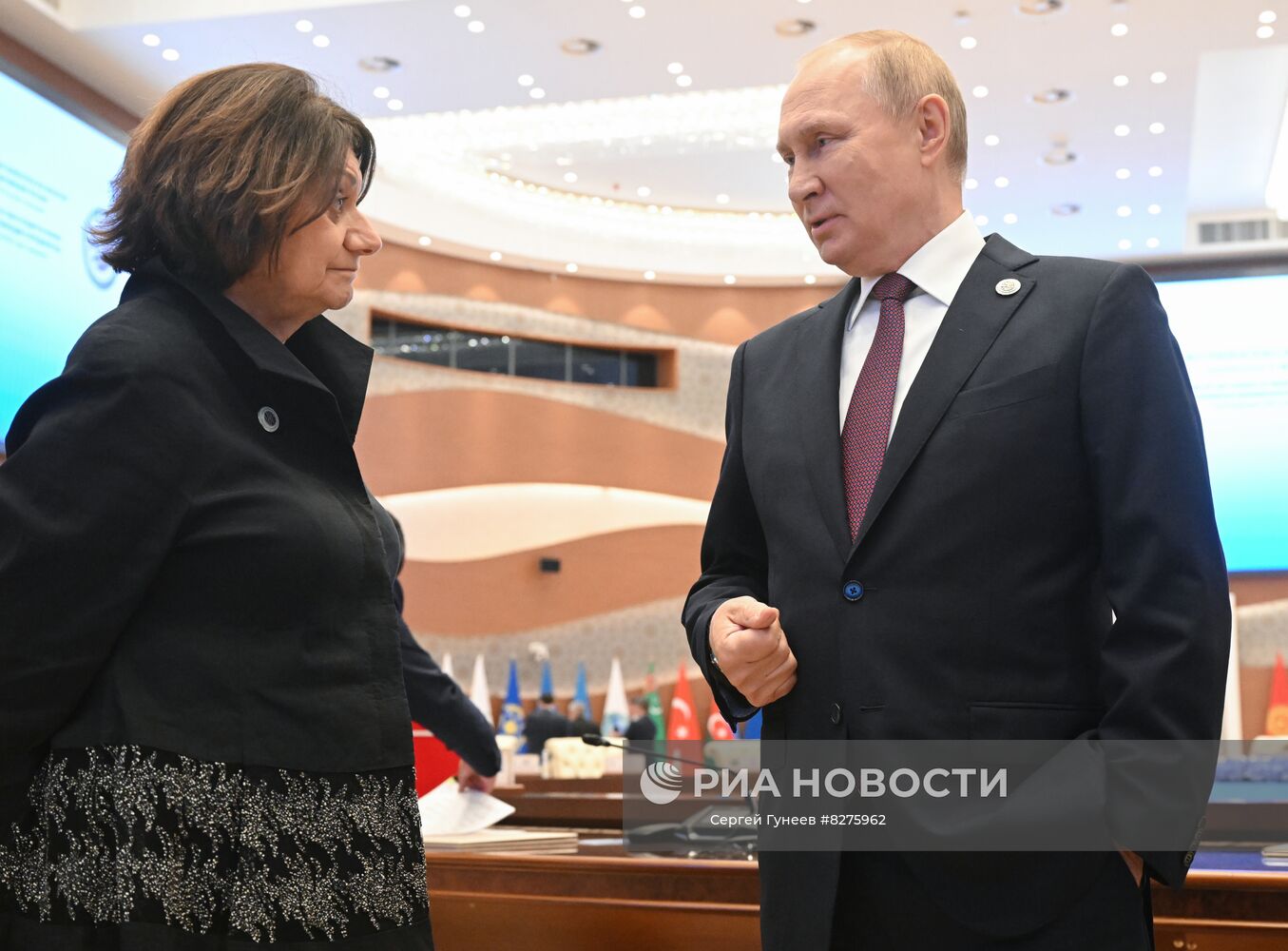 Президент РФ В. Путин принял участие в саммите ШОС