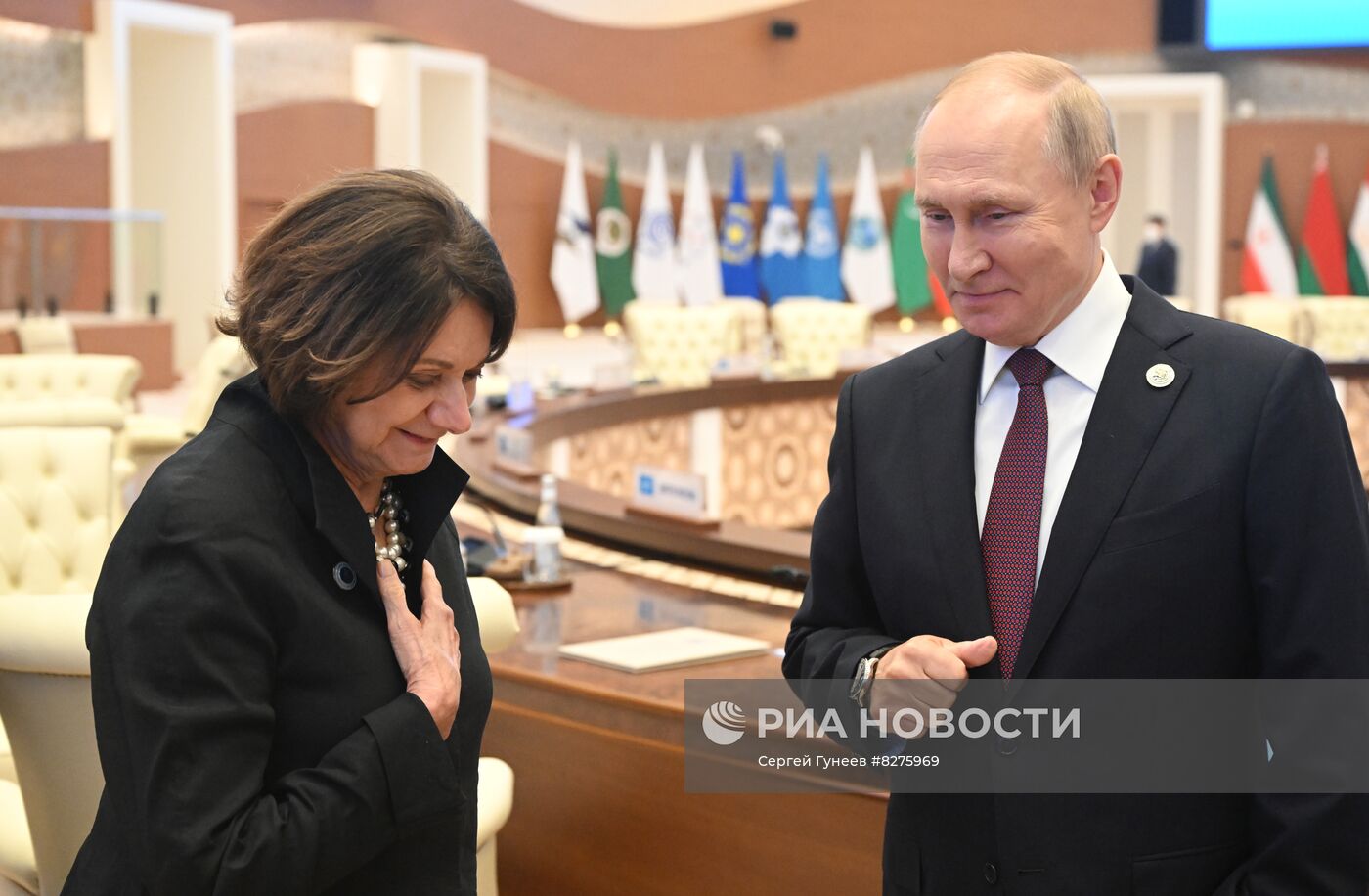 Президент РФ В. Путин принял участие в саммите ШОС
