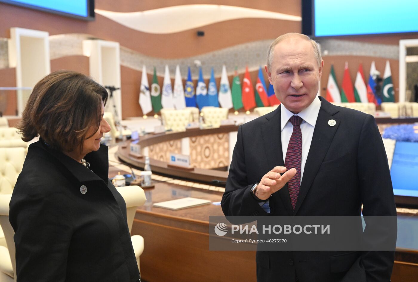 Президент РФ В. Путин принял участие в саммите ШОС