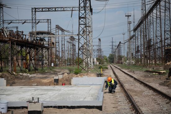 Восстановительные работы на Луганской ТЭС