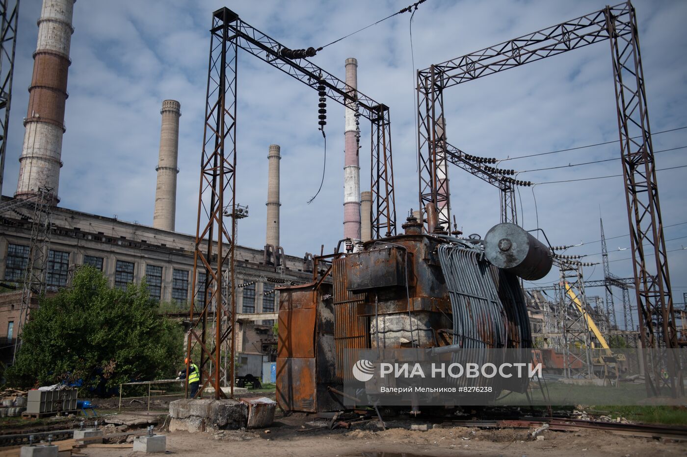 Восстановительные работы на Луганской ТЭС