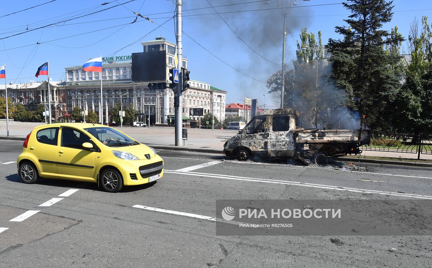 Украинские войска обстреляли центральный район Донецка