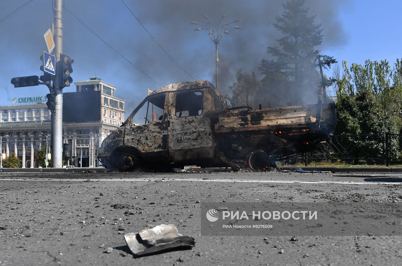 Украинские войска обстреляли центральный район Донецка