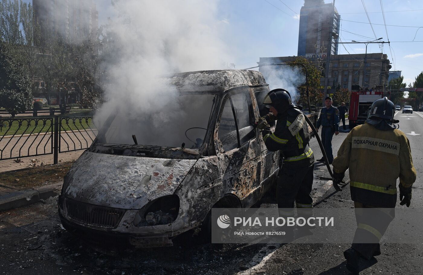 Украинские войска обстреляли центральный район Донецка