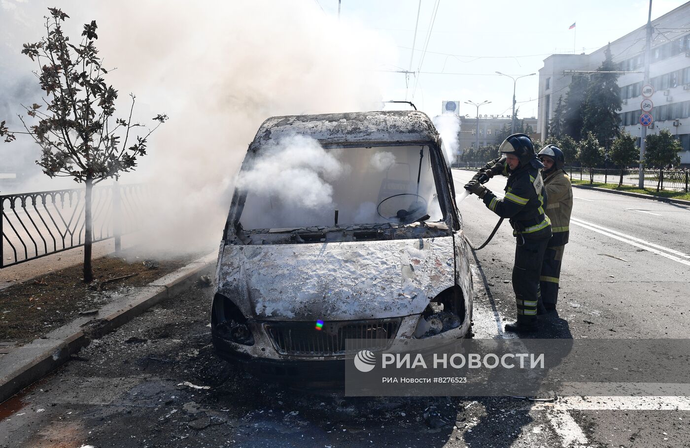 Украинские войска обстреляли центральный район Донецка