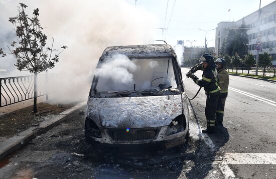 Украинские войска обстреляли центральный район Донецка