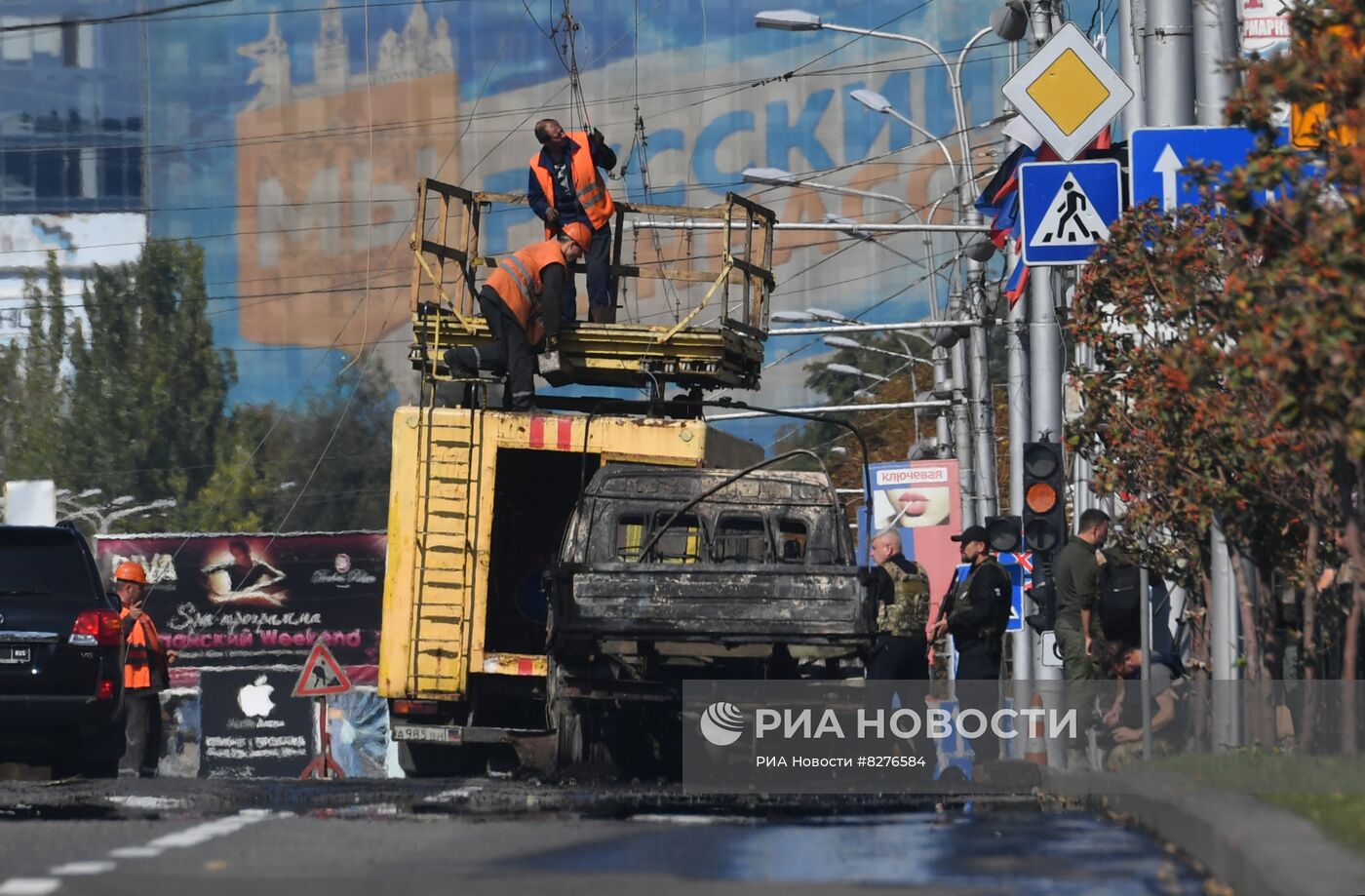 Украинские войска обстреляли центральный район Донецка