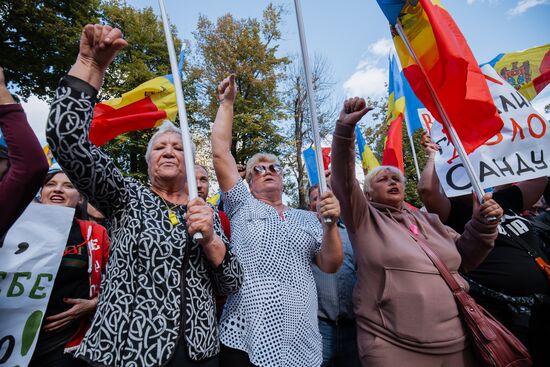 Акция протеста оппозиции в Кишиневе