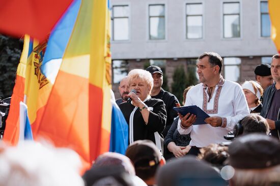 Акция протеста оппозиции в Кишиневе