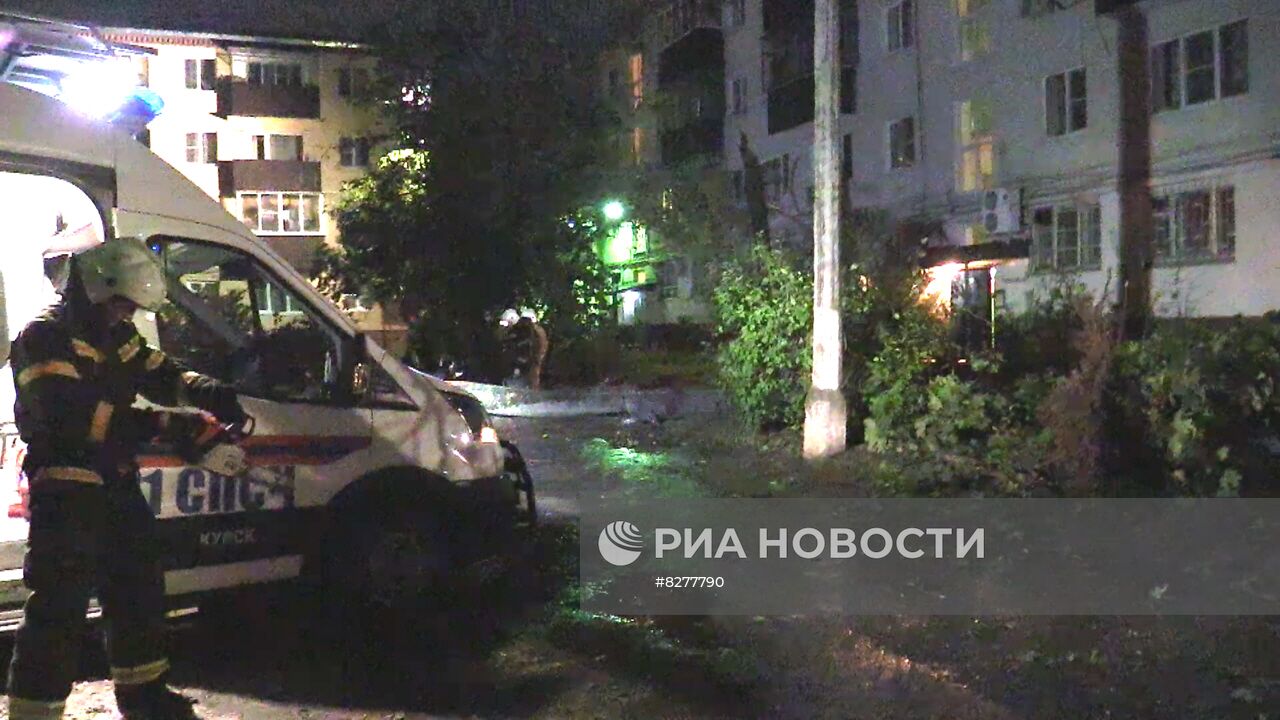 Последствия урагана в Курской области