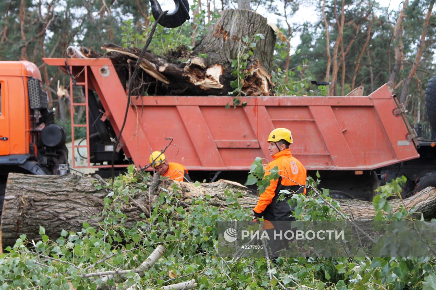 Последствия урагана в Курской области
