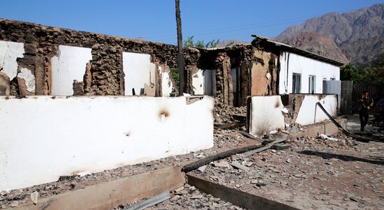 Киргизские солдаты на киргизско-таджикской границе