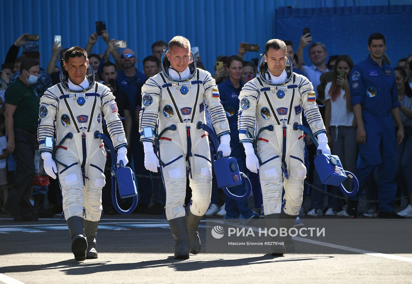 Пуск РН "Союз-2.1а" с ПК "Союз МС-22" с космодрома Байконур