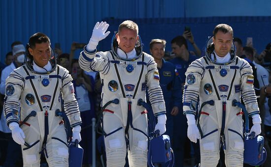 Пуск РН "Союз-2.1а" с ПК "Союз МС-22" с космодрома Байконур