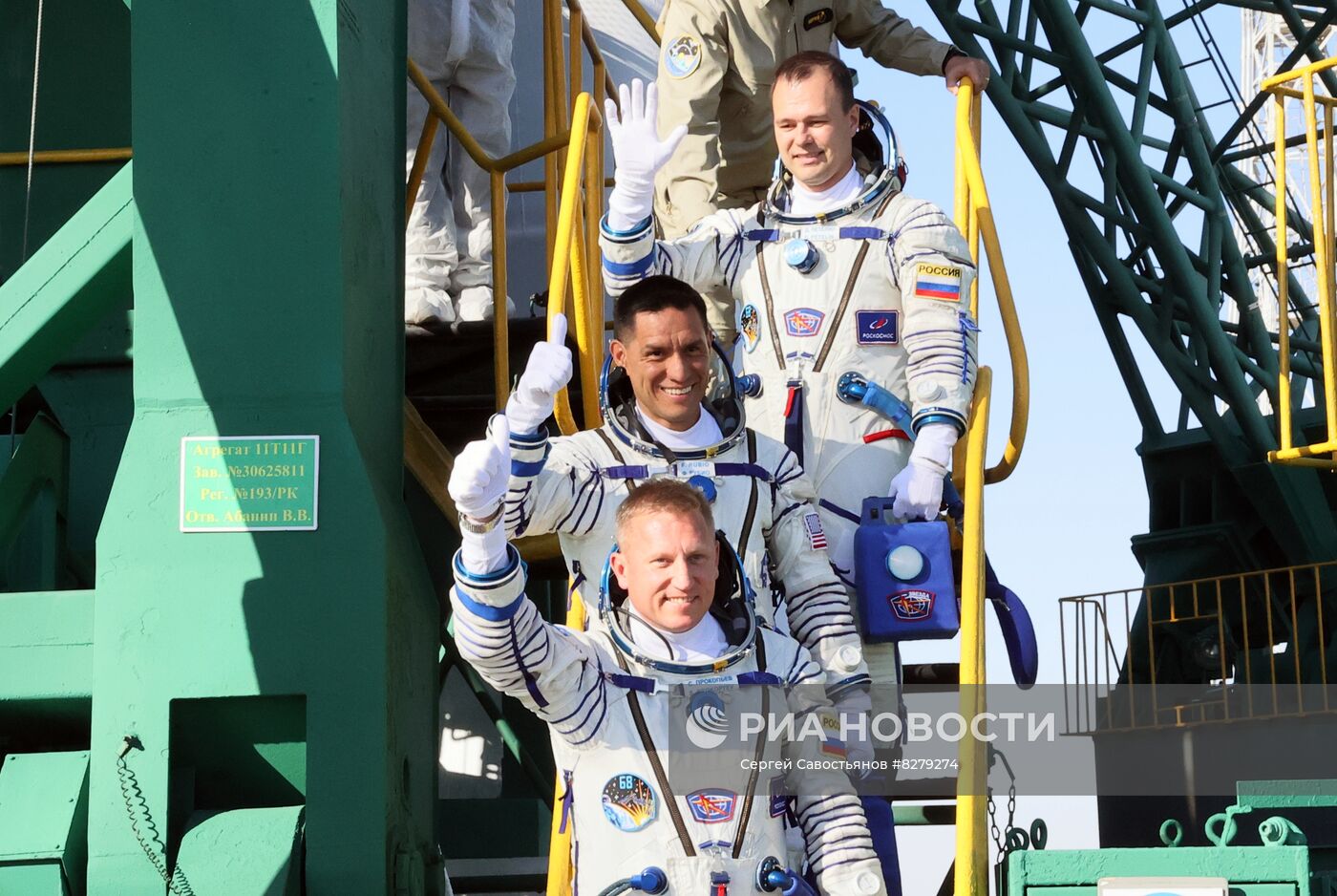 Пуск РН "Союз-2.1а" с ПК "Союз МС-22" с космодрома Байконур