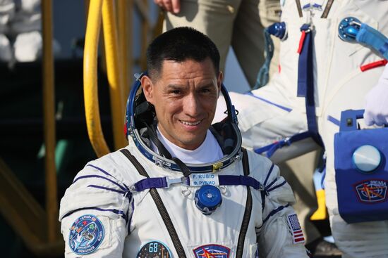 Пуск РН "Союз-2.1а" с ПК "Союз МС-22" с космодрома Байконур