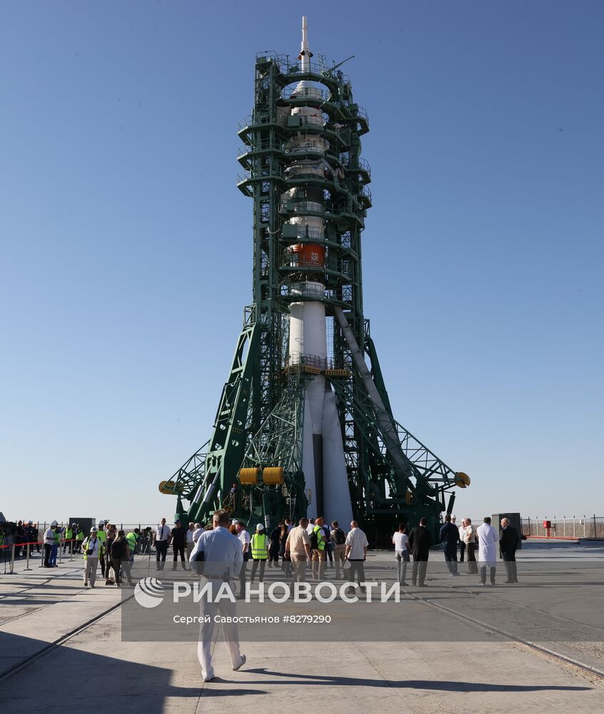 Пуск РН "Союз-2.1а" с ПК "Союз МС-22" с космодрома Байконур