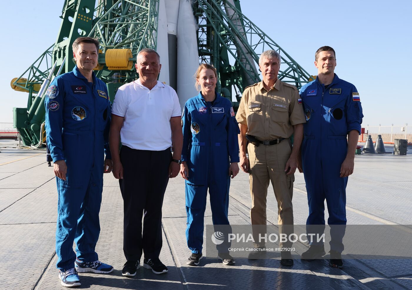 Пуск РН "Союз-2.1а" с ПК "Союз МС-22" с космодрома Байконур