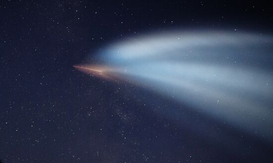 Пуск РН "Союз-2.1а" с ПК "Союз МС-22" с космодрома Байконур