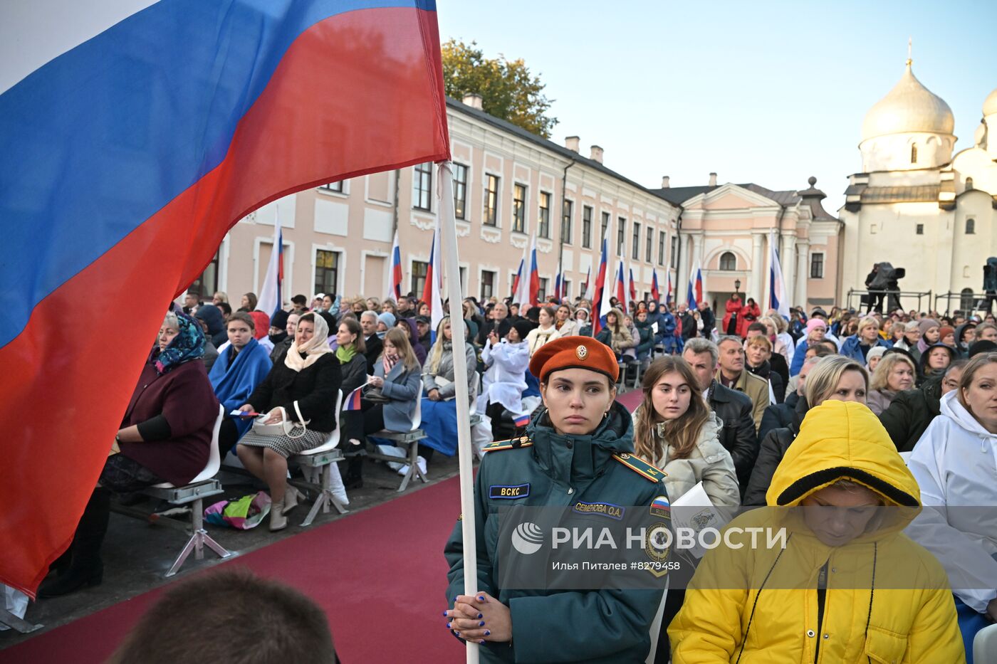 Рабочая поездка президента РФ В.Путина в Новгородскую область