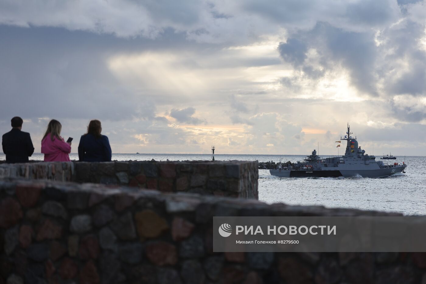 Учения боевых кораблей Балтийского флота