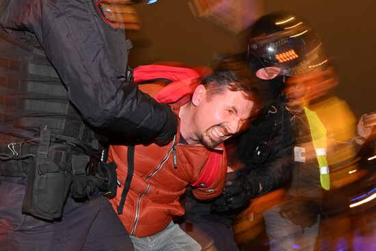 Несанкционированные акции в городах России