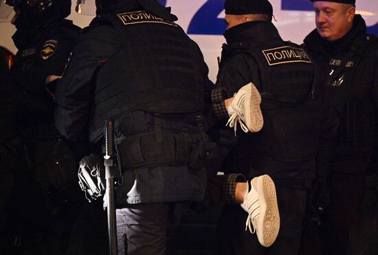 Несанкционированные акции в городах России