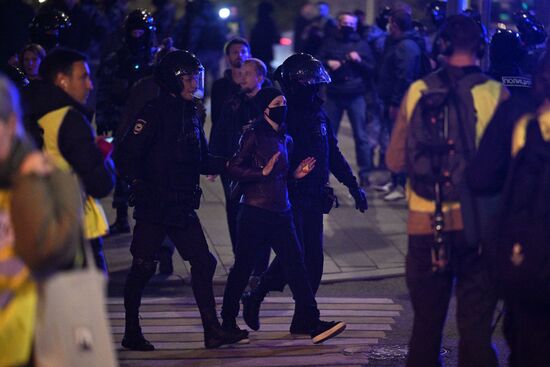 Несанкционированные акции в городах России