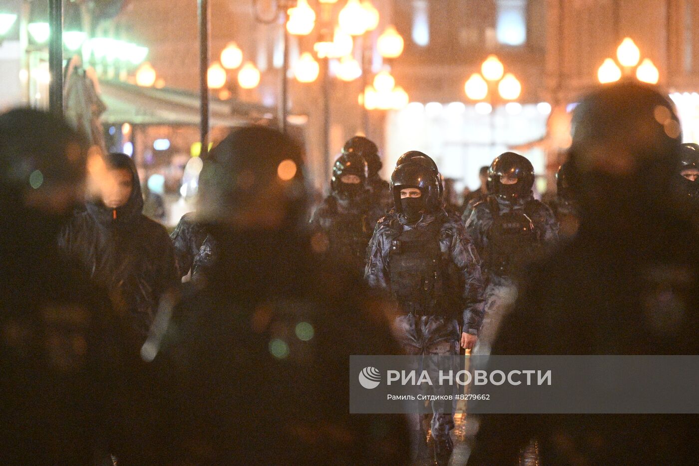 Несанкционированные акции в городах России