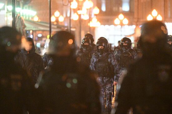 Несанкционированные акции в городах России