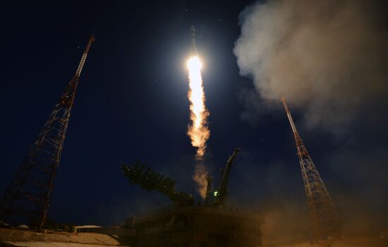 Пуск РН "Союз-2.1а" с ПК "Союз МС-22" с космодрома Байконур