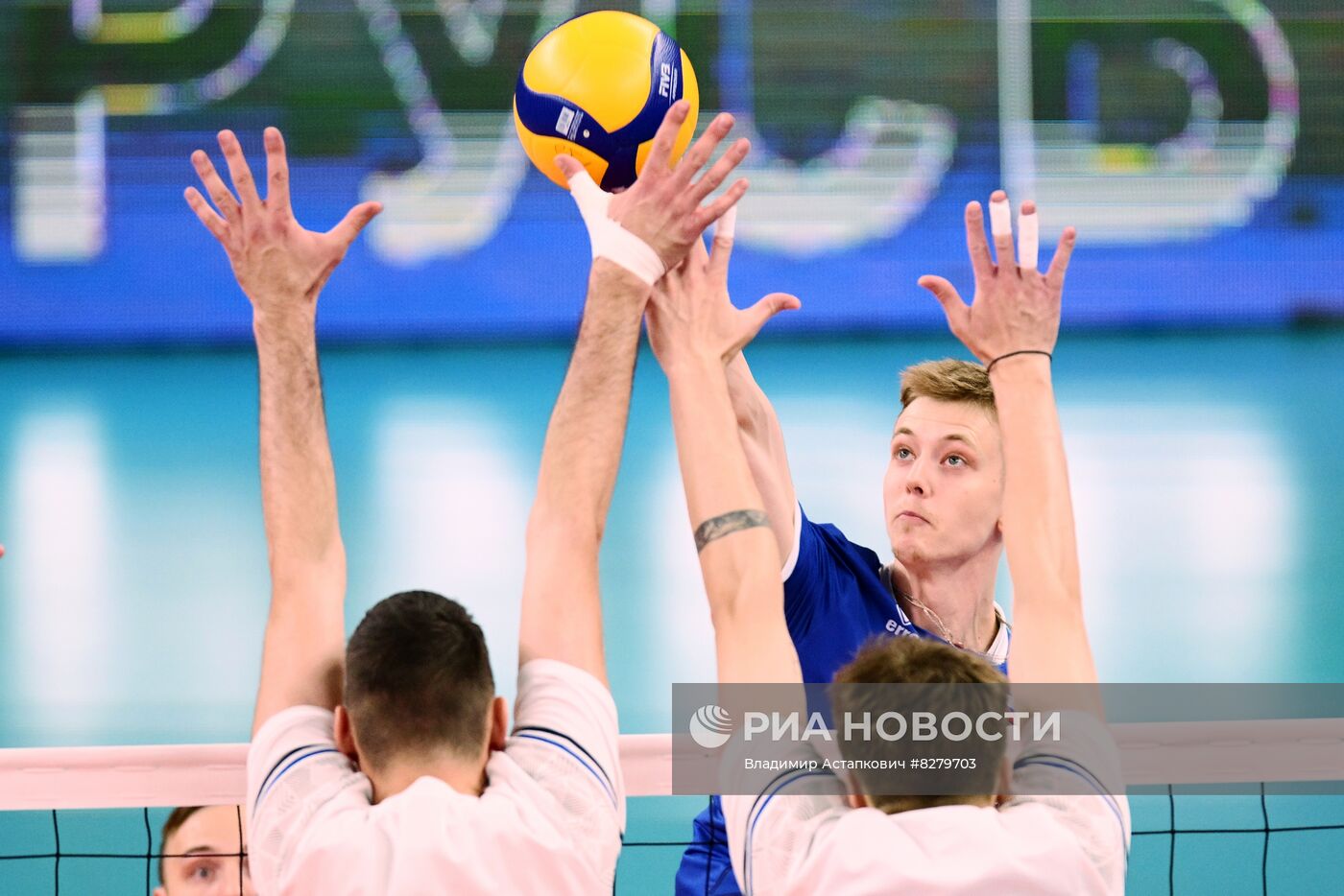 Волейбол. Мужчины. Товарищеский матч. Россия - Белоруссия