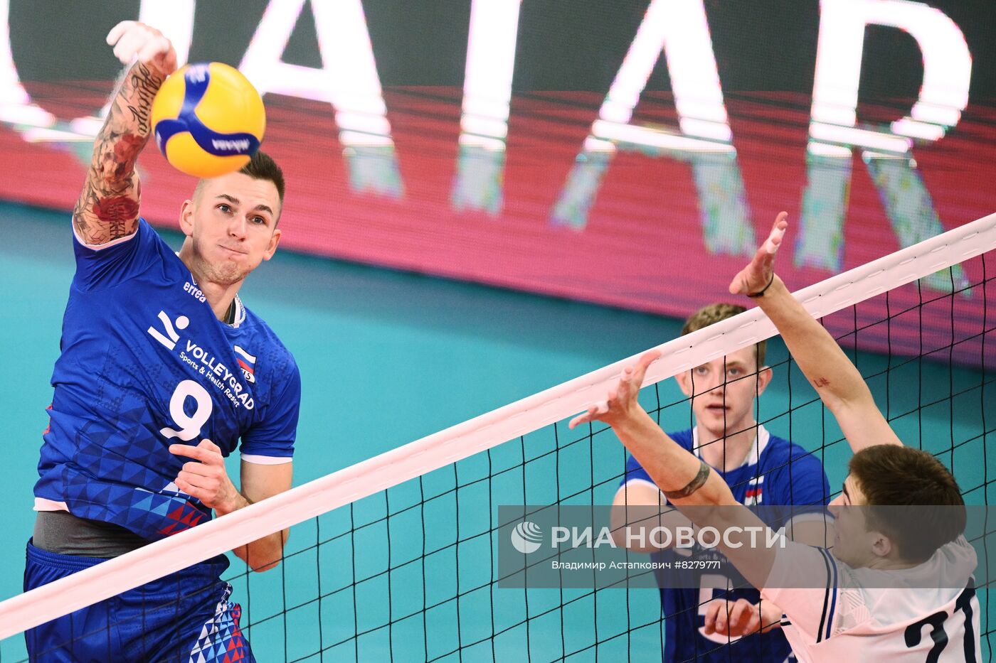 Волейбол. Мужчины. Товарищеский матч. Россия - Белоруссия