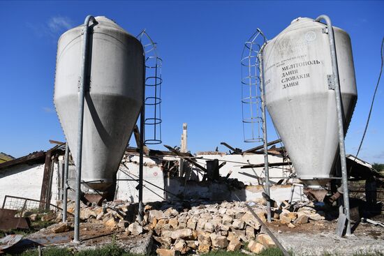 Последствия обстрелов в Запорожской области