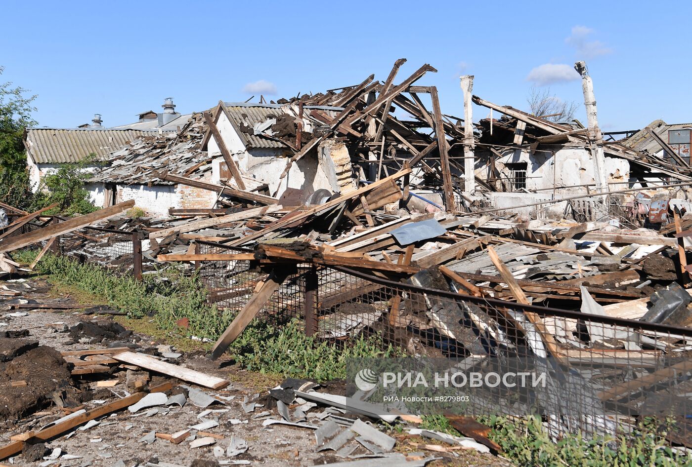 Последствия обстрелов в Запорожской области