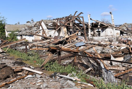 Последствия обстрелов в Запорожской области