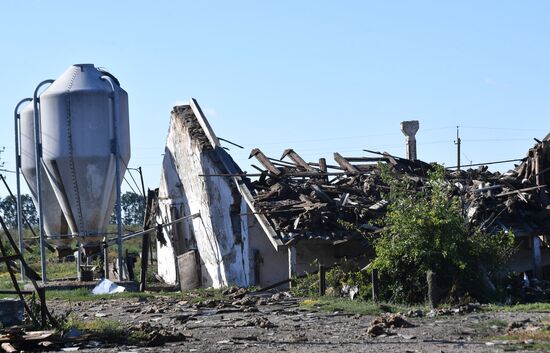 Последствия обстрелов в Запорожской области