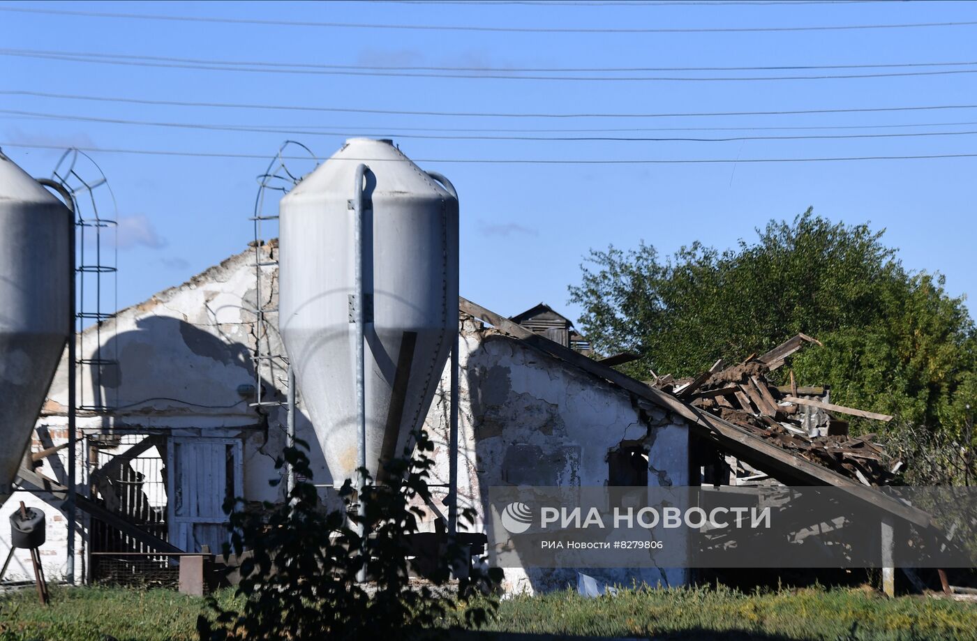 Последствия обстрелов в Запорожской области