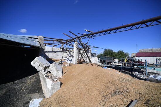 Последствия обстрелов в Запорожской области