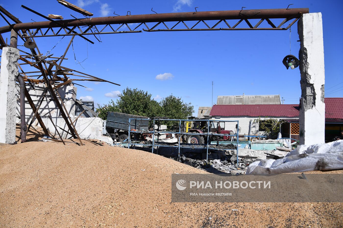 Последствия обстрелов в Запорожской области